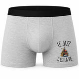 Boxer Homme Le jazz c'est la vie – Impression devant