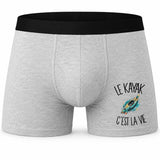 Boxer Homme Le kayak c'est la vie – Impression devant