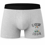 Boxer Homme Le kitesurf c'est la vie – Impression devant