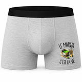 Boxer Homme Le matcha c'est la vie – Impression devant