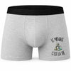 Boxer Homme Le ménage c'est la vie – Impression devant