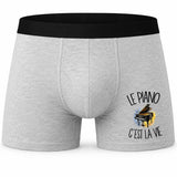 Boxer Homme Le piano c'est la vie – Impression devant
