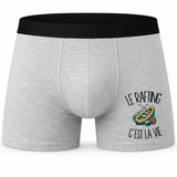 Boxer Homme Le rafting c'est la vie – Impression devant