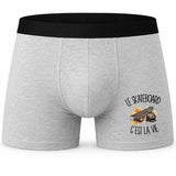 Boxer Homme Le skateboard c'est la vie – Impression devant