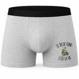 Boxer Homme Le ski de fond c'est la vie – Impression devant