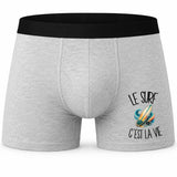 Boxer Homme Le surf c'est la vie – Impression devant