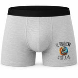 Boxer Homme Le triathlon c'est la vie – Impression devant