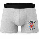 Boxer Homme Les bonbons c'est la vie – Impression devant