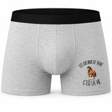 Boxer Homme Les chevaux de trait c'est la vie – Impression devant