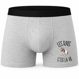 Boxer Homme Les rats c'est la vie – Impression devant