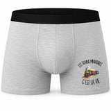 Boxer Homme Les trains miniatures c'est la vie – Impression devant