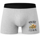 Boxer Homme Mon bébé c'est ma vie – Impression devant