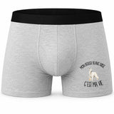Boxer Homme Mon Berger Blanc Suisse c'est ma vie – Impression devant
