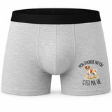 Boxer Homme Mon Épagneul Breton c'est ma vie – Impression devant