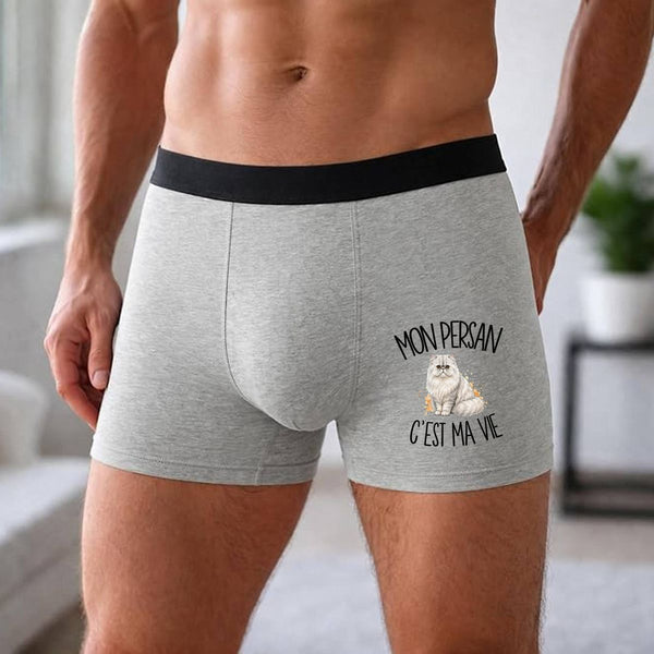 Boxer Homme Mon Persan c'est ma vie – Impression devant