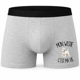 Boxer Homme Mon Westie c'est ma vie – Impression devant