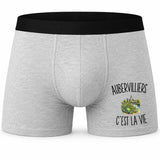 Boxer Homme Aubervilliers c’est la vie – Impression devant