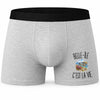 Boxer Homme Belle-Île c’est la vie – Impression devant