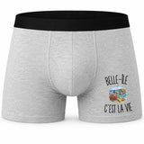 Boxer Homme Belle-Île c’est la vie – Impression devant