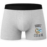 Boxer Homme Biarritz c’est la vie – Impression devant