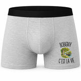 Boxer Homme Bobigny c’est la vie – Impression devant
