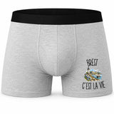 Boxer Homme Brest c’est la vie – Impression devant