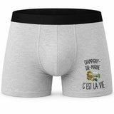 Boxer Homme Champigny-sur-Marne c’est la vie – Impression devant