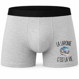 Boxer Homme La Laponie c’est la vie – Impression devant