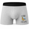 Boxer Homme La Sicile c’est la vie – Impression devant