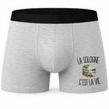 Boxer Homme La Sologne c’est la vie – Impression devant