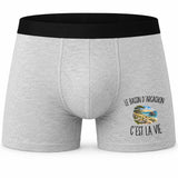 Boxer Homme Le Bassin d’Arcachon c’est la vie – Impression devant