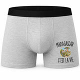 Boxer Homme Madagascar c’est la vie – Impression devant