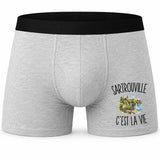 Boxer Homme Sartrouville c’est la vie – Impression devant