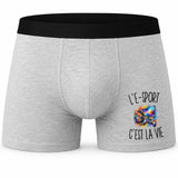 Boxer Homme L’E-Sport c’est la vie – Impression devant