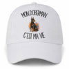 Casquette Blanche Mon Doberman c'est ma vie