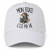 Casquette Blanche Mon Teckel c'est ma vie