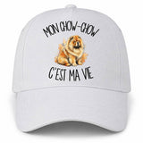 Casquette Blanche Mon Chow-Chow c'est ma vie