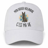 Casquette Blanche Mon Berger Hollandais c'est ma vie