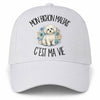 Casquette Blanche Mon Bichon Maltais c'est ma vie