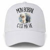 Casquette Blanche Mon Bobtail c'est ma vie