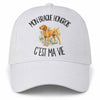 Casquette Blanche Mon Braque Hongrois c'est ma vie