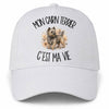 Casquette Blanche Mon Cairn Terrier c'est ma vie