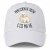 Casquette Blanche Mon Coton de Tuléar c'est ma vie