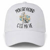 Casquette Blanche Mon Greyhound c'est ma vie