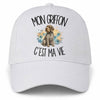 Casquette Blanche Mon Griffon c'est ma vie