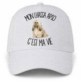 Casquette Blanche Mon Lhassa Apso c'est ma vie