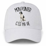 Casquette Blanche Mon Pointer c'est ma vie
