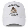 Casquette Blanche Mon Springer Spaniel c'est ma vie