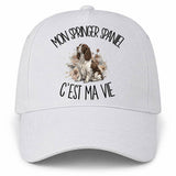 Casquette Blanche Mon Springer Spaniel c'est ma vie