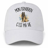 Casquette Blanche Mon Tervueren c'est ma vie